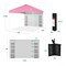 Best Choice Products 10x10ft Easy Setup Pop Up Canopy, Portable Tent w/ Side Wall, 1-Button Push, Case